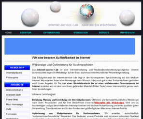 internet-service-1.de: Webdesign - Erstellung von Webseiten
Webdesign -  Webseiten und Webvisitenkarten, suchmaschinenfreundliche Homepagegestaltung, 