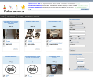 puericulture.biz: Puériculture , poussette bébé, chambre enfant, siège auto, couffin
Puériculture , petites annonces pour bébé : chambre, couffin, poussette, lit, siège auto, vêtements, éveil,  jeux et jouets ...