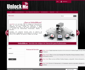 unlockme.es: UnlockMe.es
Desbloqueo / Liberacion de telefonos moviles, blackberry, nokia, motorola, samsung, sonnyericsson, lg, Appple iphone ...