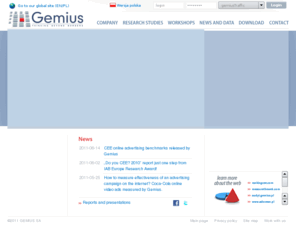 gemius.com.pl: The leader in online research :: Gemius SA
The leader in online research