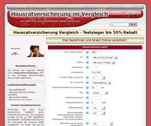 hausratversicherung-im-vergleich.de: Hausratversicherung Vergleich Test - 50% Sonderrabatt
Hausratversicherung Vergleich - Test inkl. Testsieger Finanztest (Stiftung Warentest) - günstige Hausratversicherung