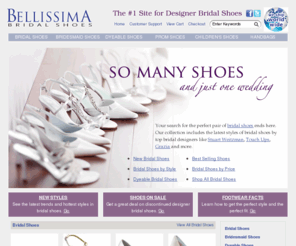 bellissimabridalshoes.com: Bellissima Bridal Shoes: The Source for Designer Wedding Shoes
