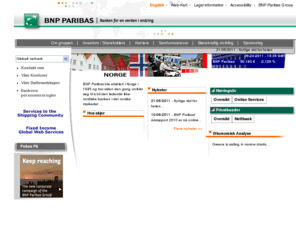 bnp.no: The bank for a changing world | BNP Paribas Norge
The Norwegian site of bank BNP Paribas. BNP Paribas is a  European banking and financial group specialized in corporate, private and retail banking, investment, trade finance and services.BNP Paribas is also the leading financial group of the eurozone through its results and capitalization. 