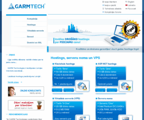 garmtech.lv: Hostings, serveru noma un VPS - GARM Technologies
Hostings GARM Technologies, serveru noma un VPS