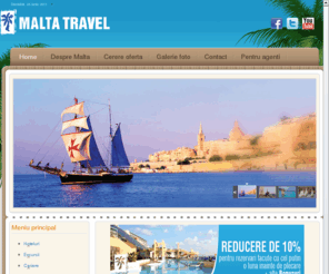 malta.ro: Excursii | Concediu | Cazare
Malta - Malta Travel, agentie de turism, tur - operator. Excursii malta, preturi malta, oferte malta, tarife malta, sejur malta.