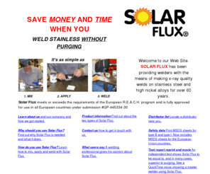 solarflux.com: Solar Flux, Welcome
weld stainless without purging