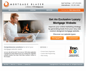 mortgageblazer.com: Mortgage Website Templates and Custom Mortgage Websites for Mortgage Brokers & Loan Officers
 Mortgage Blazers team of web design professionals offer award winning professional mortgage 

website design and software solutions for mortgage brokers and loan officers