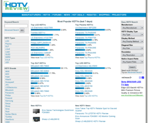 hdtvreview.com: HDTVs - Specs and reviews at HDTV Review
Most comprehensive list of HDTV pricing, specifications, accessories, and reviews on the internet.
