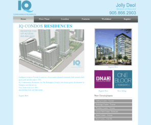 iqcondo.com: IQCondo.com :: IQ Condos Etobicoke - Index - :: Please Call VIP agent to reserve your suite at 416.889.1352 or 905.866.2903 ::
IQ CONDOMINIUMS RESIDENCES - Intelligent Living in Toronto Located in a clever master-planned community built around a lush green park and just steps to TTC,IQ Condominium Residences are The Remington Group’s new luxury-green development at Islington and Queensway. Price Starts from Low 190's