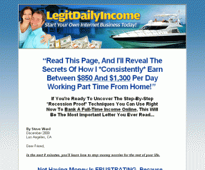 legitdailyincome.com: Legit Daily Income
Start Your Own Internet Business Today