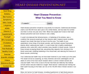 proactivehearthealth.net: Heart Disease Prevention,  Important Information That Can Change Your Life
New research makes heart disease prevention, and the reversal of heart disease a reality for everyone.