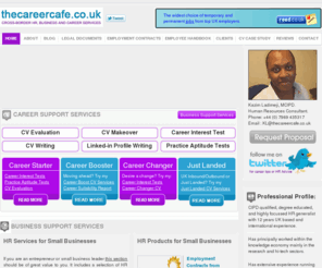 career-cafe.net: HR Consulting & CV Services byt The Career Cafe.co.uk
CV Writing, CV Evaluation, CV Writing Guides, CV Templates, Interview Guides, Mock Interview Service