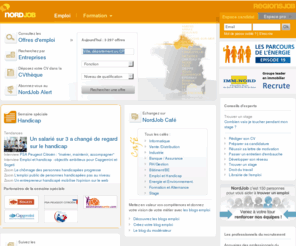 emploisnord.com: NordJob Emploi - offres d'emploi, alertes emploi et dépôt de CV dans le Nord
NordJob Emploi est le site emploi de la région Nord. Découvrez des milliers d'offres d'emploi et les entreprises qui recrutent, postulez aux annonces et déposez votre CV dans la Cvthèque.