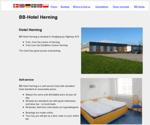 bbhotelherning.dk: Overnatning til billig pris i Herning
Billig hotel overnatning - inklusiv morgenmad - i Herning.