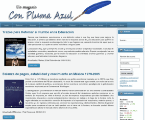 conplumaazul.com: :: Con Pluma Azul ::
Con Pluma Azul! El magazín semanal