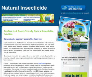 natural-insecticide.net: AzaGuard Natural Insecticide for Commercial & Home Garden Use
Control pests effectively with proven, eco-friendly natural insecticide solution.  Great discounts. Call 1-877-358-1299 today.