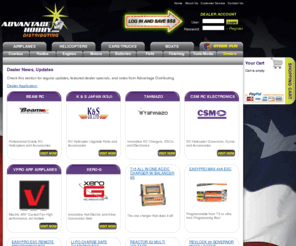 advantagehobbydistributing.com: Advantage Hobby Distributing
Advantage Hobby is your one stop hobby shop. RC Airplanes, Helicopters, Boats, Cars/Trucks/Robots, Engines, and our exclusive PartsMate system.