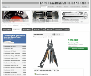 esportazioniamericane.com: Catalogo | Leatherman MUT EOD - 189.00€ - Leatherman Multitools, Phosphor watches, Olight torches and more at the best prices - esportazioniamericane.com
Exportaciones Americanas. Venta online de Herramientas Leatherman, Relojes Phosphor, y toda clase de material americano al mejor precio, servido desde Barcelona.