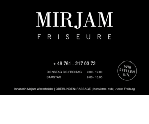 mirjamfriseure.com: MIRJAM Friseure Freiburg
