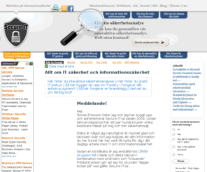 secure-it.se: IT säkerhet och informationssäkerhet
IT säkerhet och informationssäkerhet, här kan du läsa allt om dessa ämnen