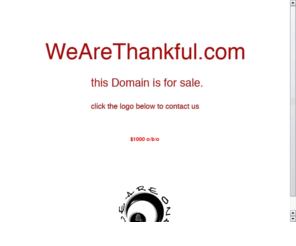 wearethankful.com: We Are Thankful
We Are Thankful