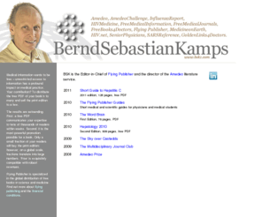 bsk1.com: Bernd Sebastian Kamps | Amedeo, Amedeo Prize, Amedeo Challenge, HIV Medicine, Influenza Report, Free Medical Information
Bernd Sebastian Kamps: Free Medical Information