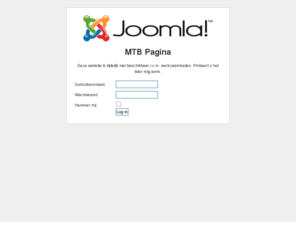 mtbpagina.com: Welkom op de voorpagina
Joomla! - Het dynamische portaal- en Content Management Systeem