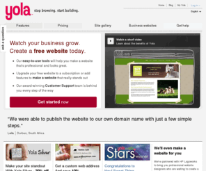 cynthasite.com: Yola - Make a free website with our free website builder
Make a free website with our free website builder. We offer free hosting and a free website address. Get your business on Google, Yahoo & Bing today.