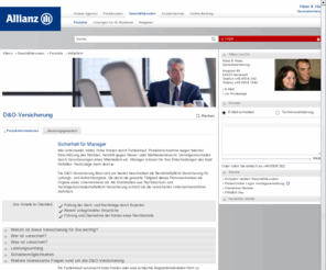 d-and-o-versicherung.de: Allianz Generalvertretung Haas & Haas | D&O-Versicherung | Haftpflicht | Allianz | Hetzerath
Herzlich Willkommen bei Ihrer Allianz vor Ort in 54523 Hetzerath, Hauptstr.48 , Telefon +49 6508 282. . Wer entscheidet, haftet. | Manager müssen für Ihre Entscheidungen den Kopf hinhalten. Heutzutage mehr denn je.