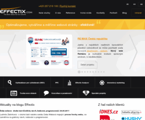 efektix.com: SEO optimalizace, tvorba webu a PPC reklama efektivně | Effectix.com
Jednička na SEO optimalizaci a marketingové online aktivity. Tvorba a optimalizace efektivních webů.