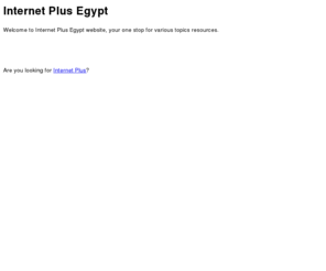 ip-egypt.com: Internet Plus Egypt
Internet Plus Egypt