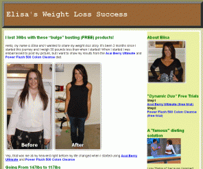 mybellyfatsuccess.com: Elisa's Weight Loss Story
