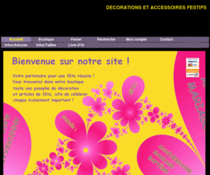 go-fetes.fr: Accueil - go-fetes, go fetes
Venez découvrir notre boutique en ligne spécialisée en articles et décorations pour embellir vos fêtes !