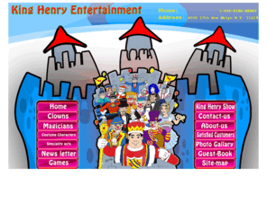 kinghenryent.com: Welcome to King Henry Entertainment Home of Clowns Costume Characters and Much More
