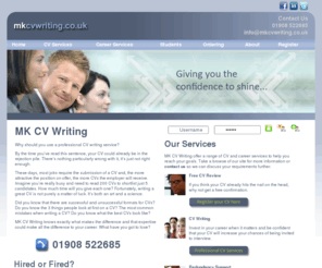 mkcvwriting.co.uk: MK CV Writing
CV writing, invest in your career when it matters and be confident that your CV will increase your chances of being invited to interview.  MK CV writing knows what makes the difference...