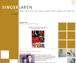 singerlaren.nl: Home
Singer Laren heeft de oorspronkelijke kunstverzameling van William en Anna Singer sinds de jaren '50 uitgebreid en presenteert een levendig tentoonstellingsprogramma. De concertzaal heeft zich ontwikkeld tot een modern theater met een brede programmering van alle podiumkunsten. Daarnaast leent Singer Laren als bijzondere locatie zich ook voor intieme en exclusieve zakelijke en privé ontvangsten.