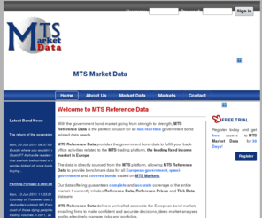 mtsmarketdata.com: MTS Reference Data - Government bond data golden source
MTS Reference Data is the golden source for all non-real time European Government bond data needs.