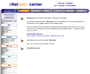 natcenter.com: Centre de Formation aux Nouvelles Technologies (informatique)
Formation/Cours TITRE