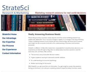 stratesci.com: StrateSci Marketing Research Consulting
