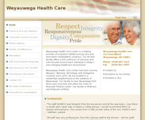 weyauwegaskillednursing.com: Weyauwega Health Care - Weyauwega, WI - Wisconsin
Weyauwega Health Care - Weyauwega, WI - Wisconsin