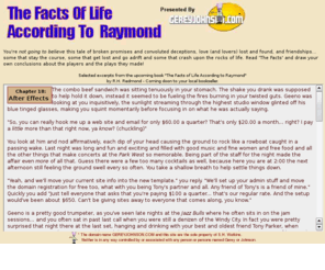 gereyjohnson.com: The Facts of Life According To Raymond
