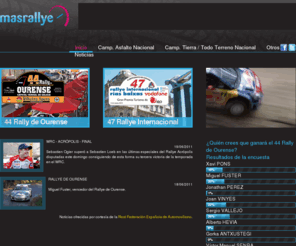 masrallye.com: Masrallye - Rallyes Tiempos en directo - Rallyes Tiempos on line
Campeonato de España de Rallyes, tiempos en directo, tiempos on line. Rallyes de Asfalto. Rallyes de Tierra.