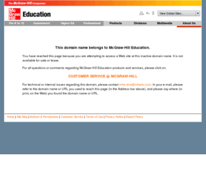mhlifetimelearning.com: McGraw-Hill Education Parked Domain
Parked Domain