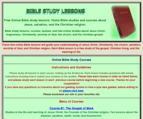 Biblestudylessons.com: Bible Study Lessons Free Online|Christian
