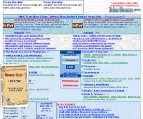 iklanumum.com: IklanUmum.com - Layanan iklan baris gratis, iklan online di Indonesia
Tempat melihat, mencari dan pasang iklan baris gratis di Indonesia, iklan umum, iklan mini, iklan online, cari iklan