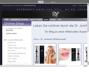 juchheim-cosmeticshop.com: Dr.Juchheim Cosmeticshop - Effektkosmetik nach der Juchheim-Methode und hocheffektive Abnehmprodukte ohne Jojo-Effekt, Kosmetik online Shop
Dr.Juchheim Cosmeticshop - Effektkosmetik mit Sofortwirkung. Gesichts- und Brustpflege sowie hochwirksame Abnehmprodukte ohne Jojo-Effekt