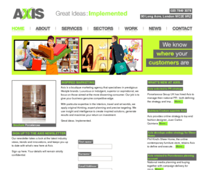 spencerfox.net: Axis Communications - Great Ideas: Implemented
Axis Communication - Inspiration, perspiration and plent of stimulating conversation...