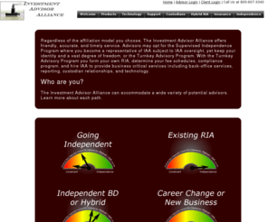 investmentadvisoralliance.com: Investment Advisor Alliance
Investment Advisor Alliance provides back-office and compliance support to affiliated advisors nation-wide.