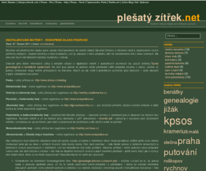 plesatyzitrek.net: Plešatý Zítřek
kulturní revue pro řídnoucí porost