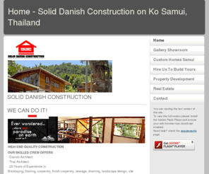 soliddanishconstruction.net: Home - Solid Danish Construction on Ko Samui, Thailand
At Solid Danish Construction, we provide sub-divided land lots with or without custom constructed villas in the tropical jungle of Maenam on Koh Samui (Ko Samui) Thailand.